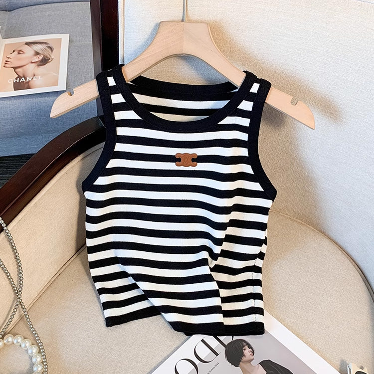 【tops】3色ボトムスニットキャミソール F7573