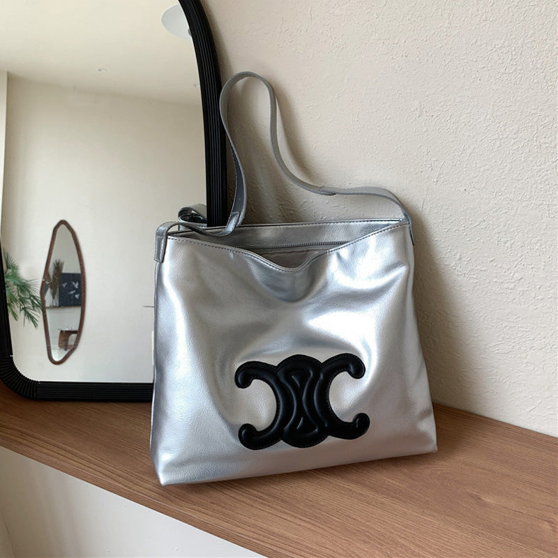 【小物】5色大容量ショルダーバッグF8177