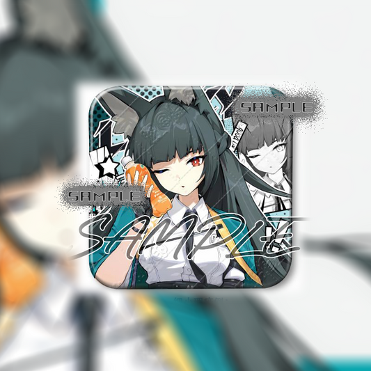 【GOODS】ZZZ 対ホロウ第六課 正方形 缶バッジ Q2185