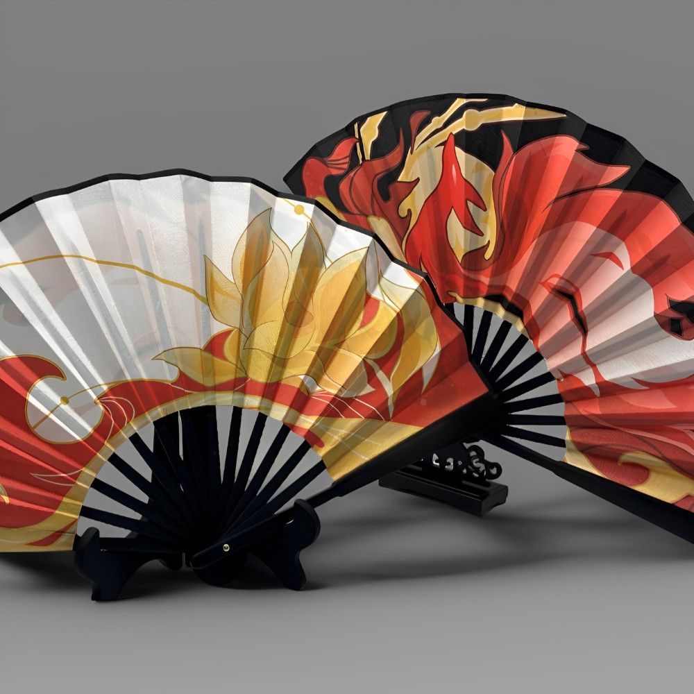 【GOODS】崩壊スターレイル  帰忘の流離人 両面 扇子 8寸Ｑ2148