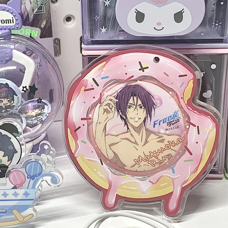 【GOODS】アクリル ドーナツ 58MM 缶バッジ ホルダー Q2536