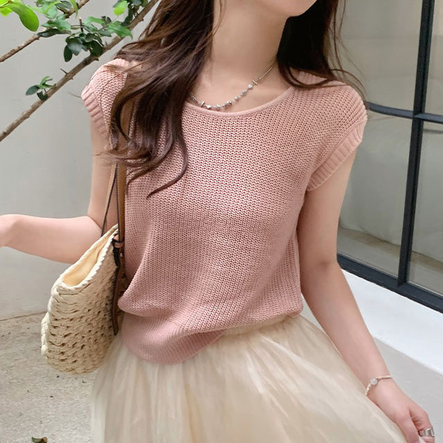 【tops】ニットタンクトップF7588