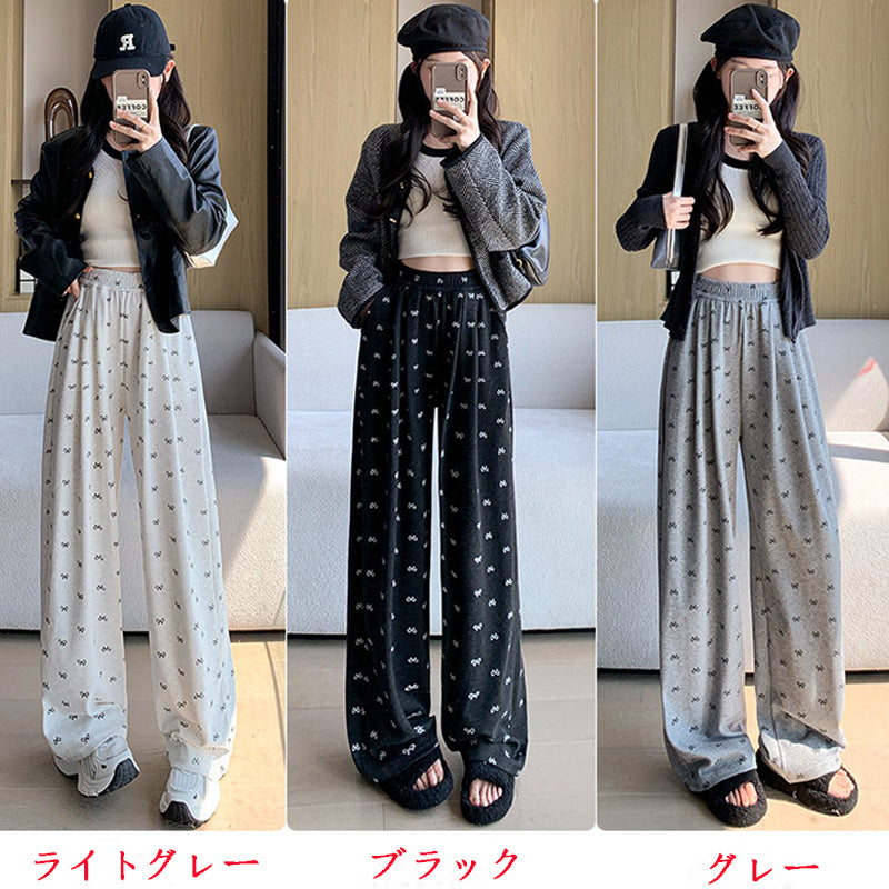 【bottoms】3色ガウチョパンツF8292