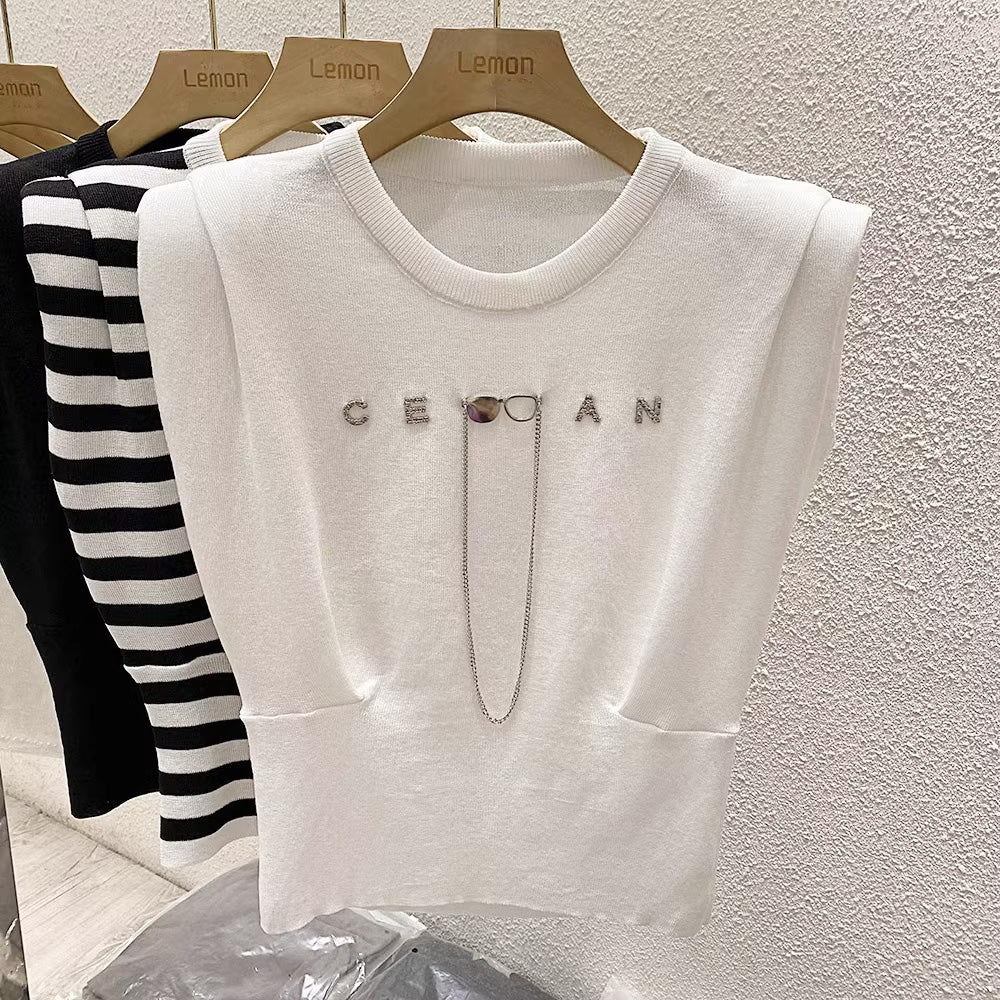 【tops】ラウンドネックタンクトップF7670