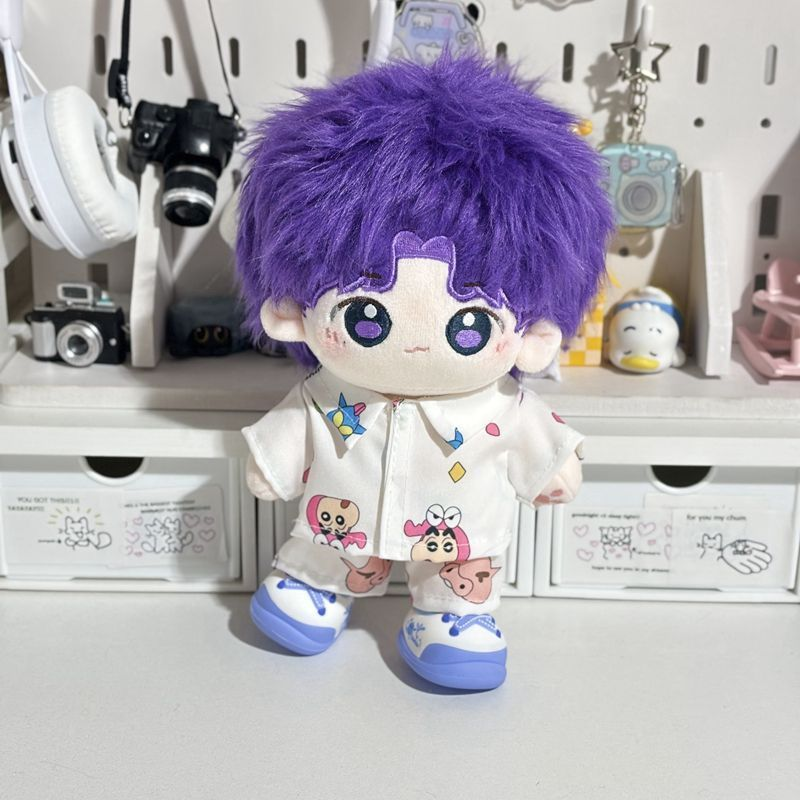 【GOODS】着せ替え 10cm20cm しんちゃん  ぬいぐるみ服 ルームウェア２点セット Q2533