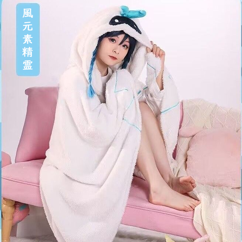 【GOODS】原神 ウェンティ 冷房対策 毛布 Q2546