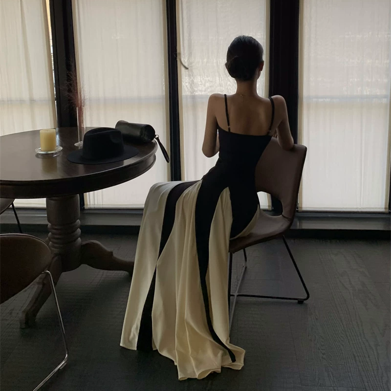 【dress】ロングキャミワンピース Q8394