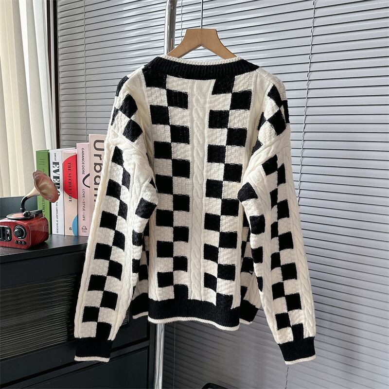 【outer】Vネックニットカーデ　M18574