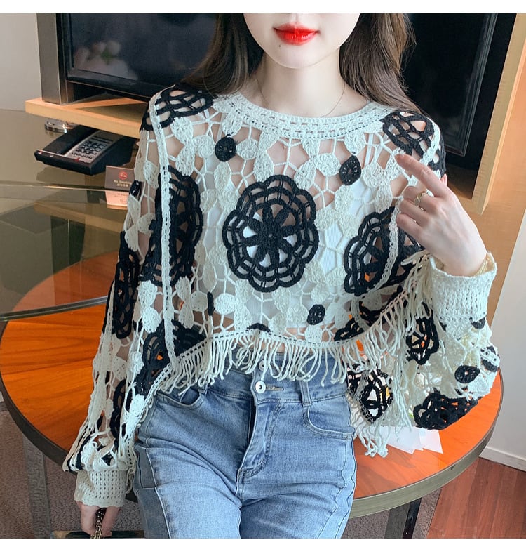 【tops】レースプルオーバー　M29359