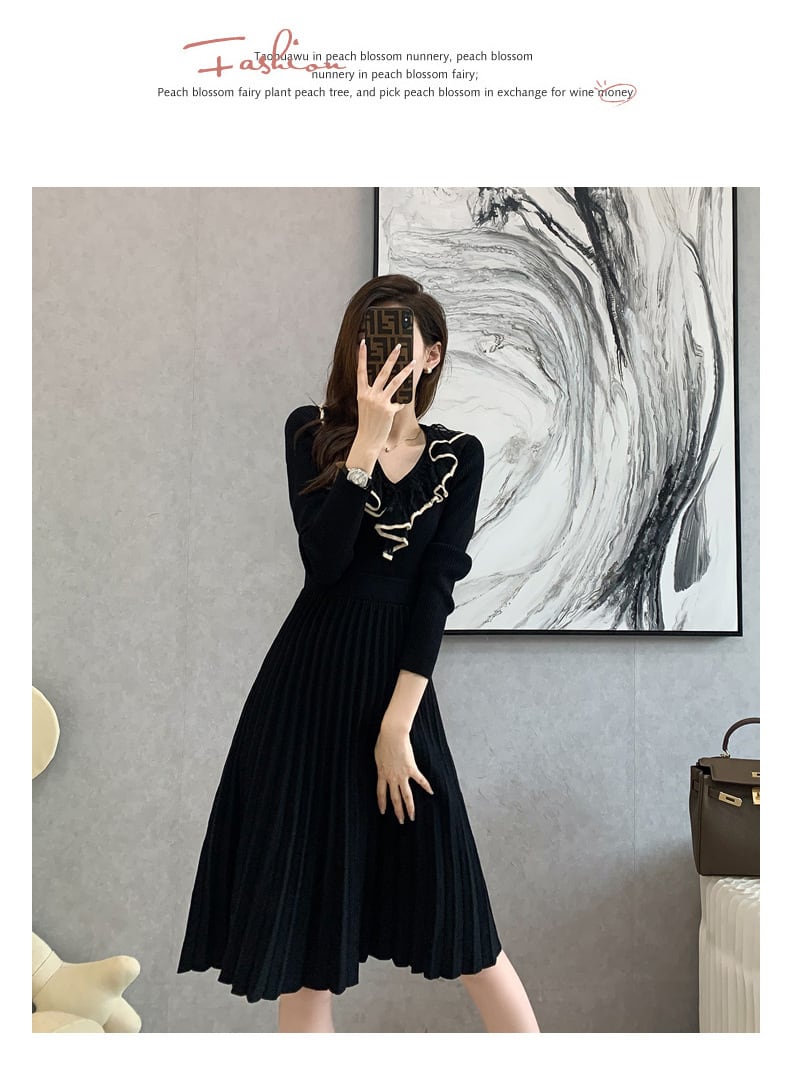 【dress】ニットワンピース　M25500