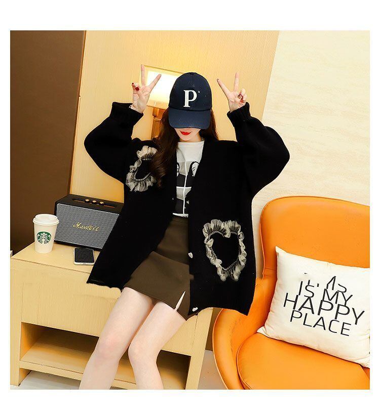 【outer】Vネックニットカーデ　M29144