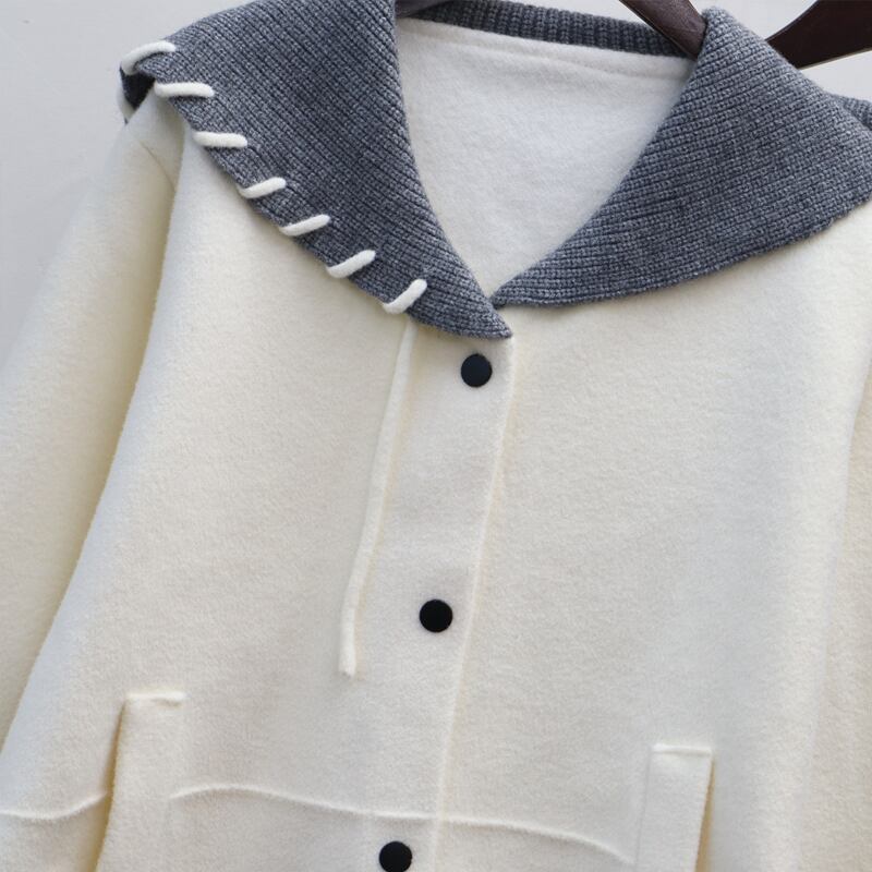 【outer】Vネックニットカーディガン Q7259
