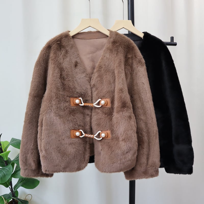 【outer】ファーショートコート　M27173