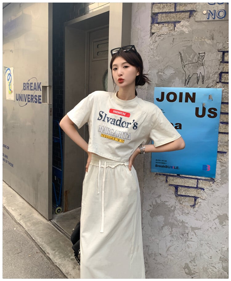 【set】Tシャツ×スカートセット　M24649