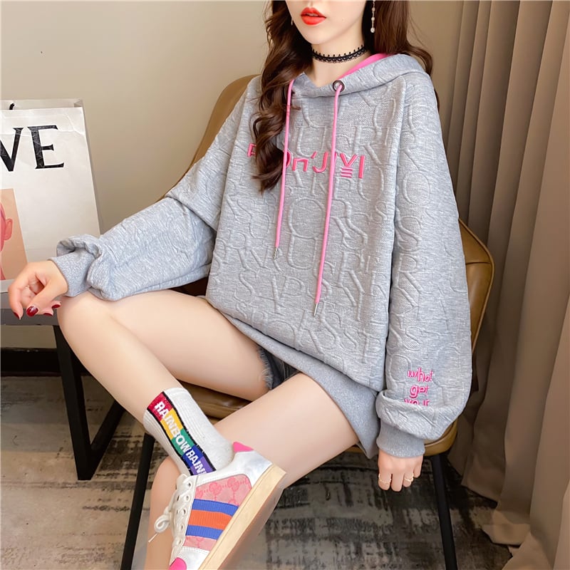 【tops】着回し力抜群!韓国系スウィートデザイン薄手パーカー G1620