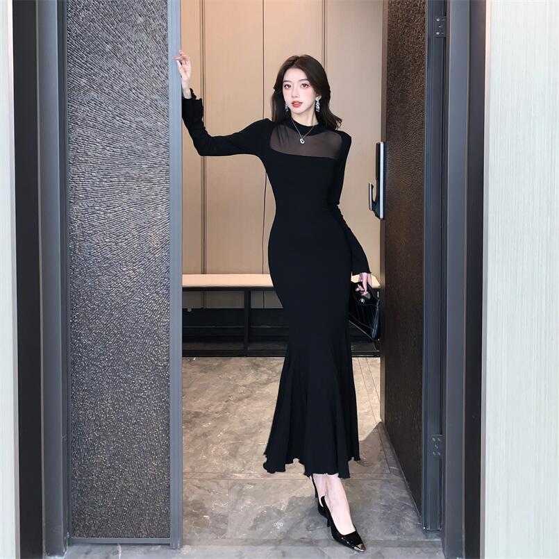 【dress】マーメイドドッキングワンピース　M28229