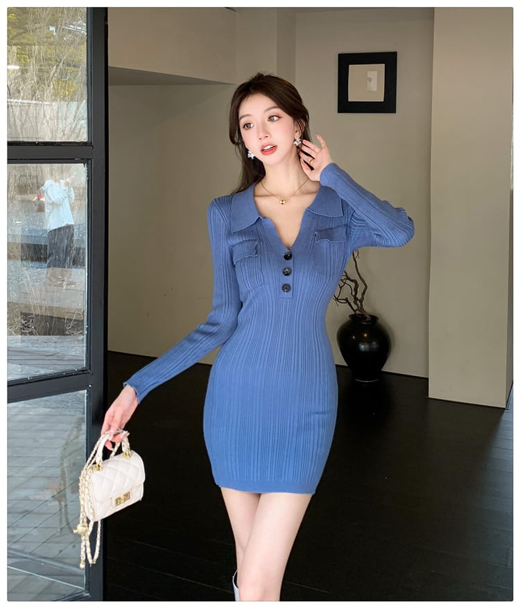 【dress】ニットワンピース　M26355