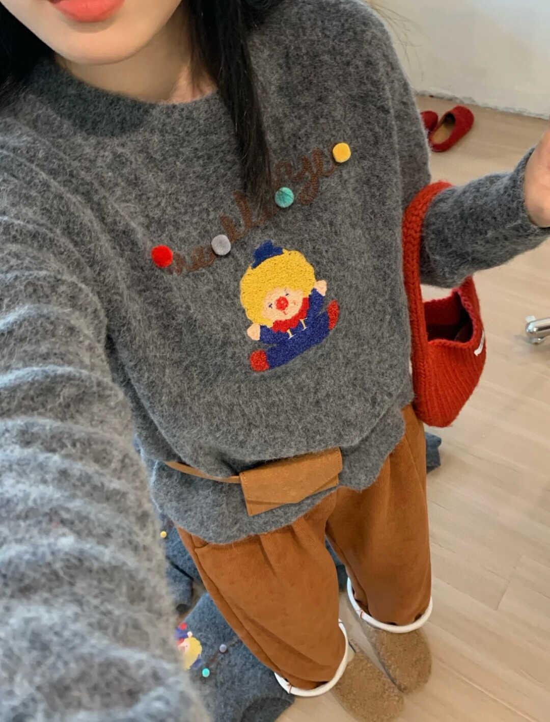 【tops】クルーネックニットセーター　M28729