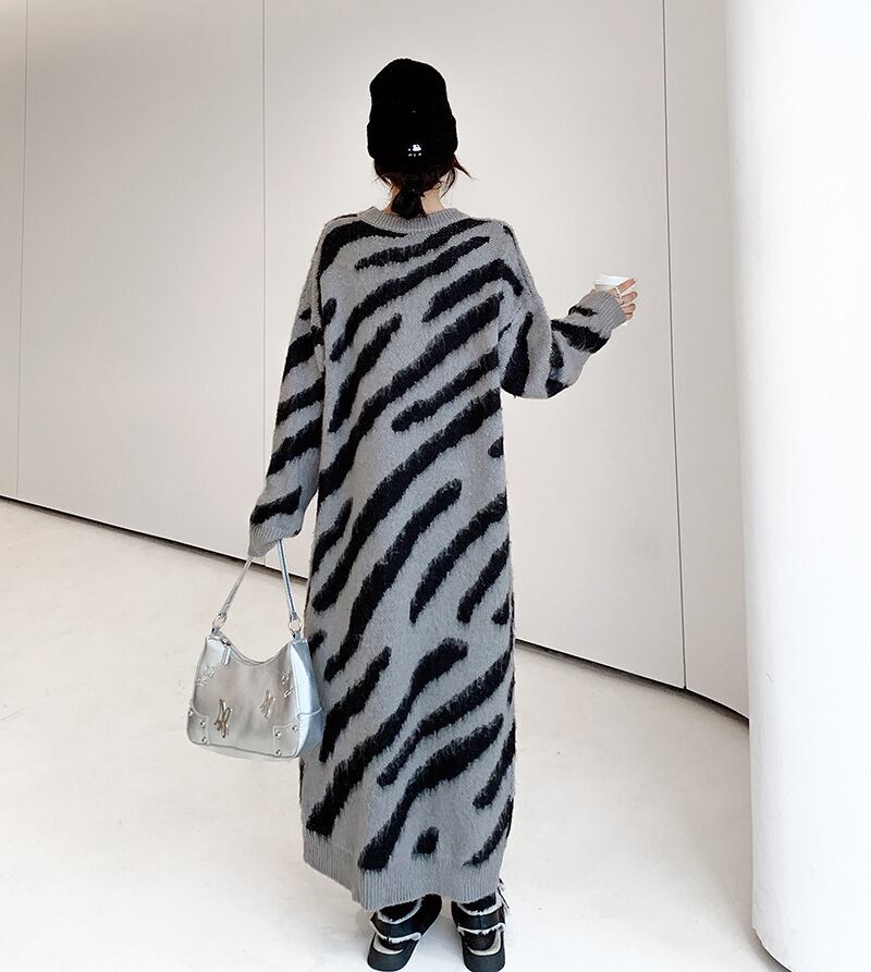 【dress】ロングニットワンピース　M18580