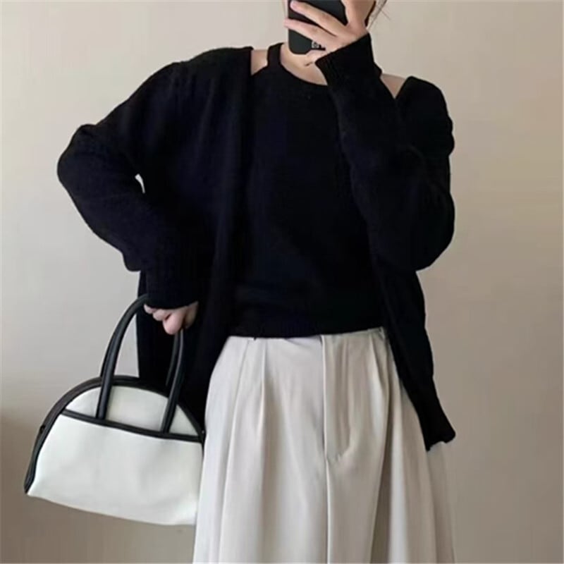 【set】キャミソール×ニットカーデセット　M26071