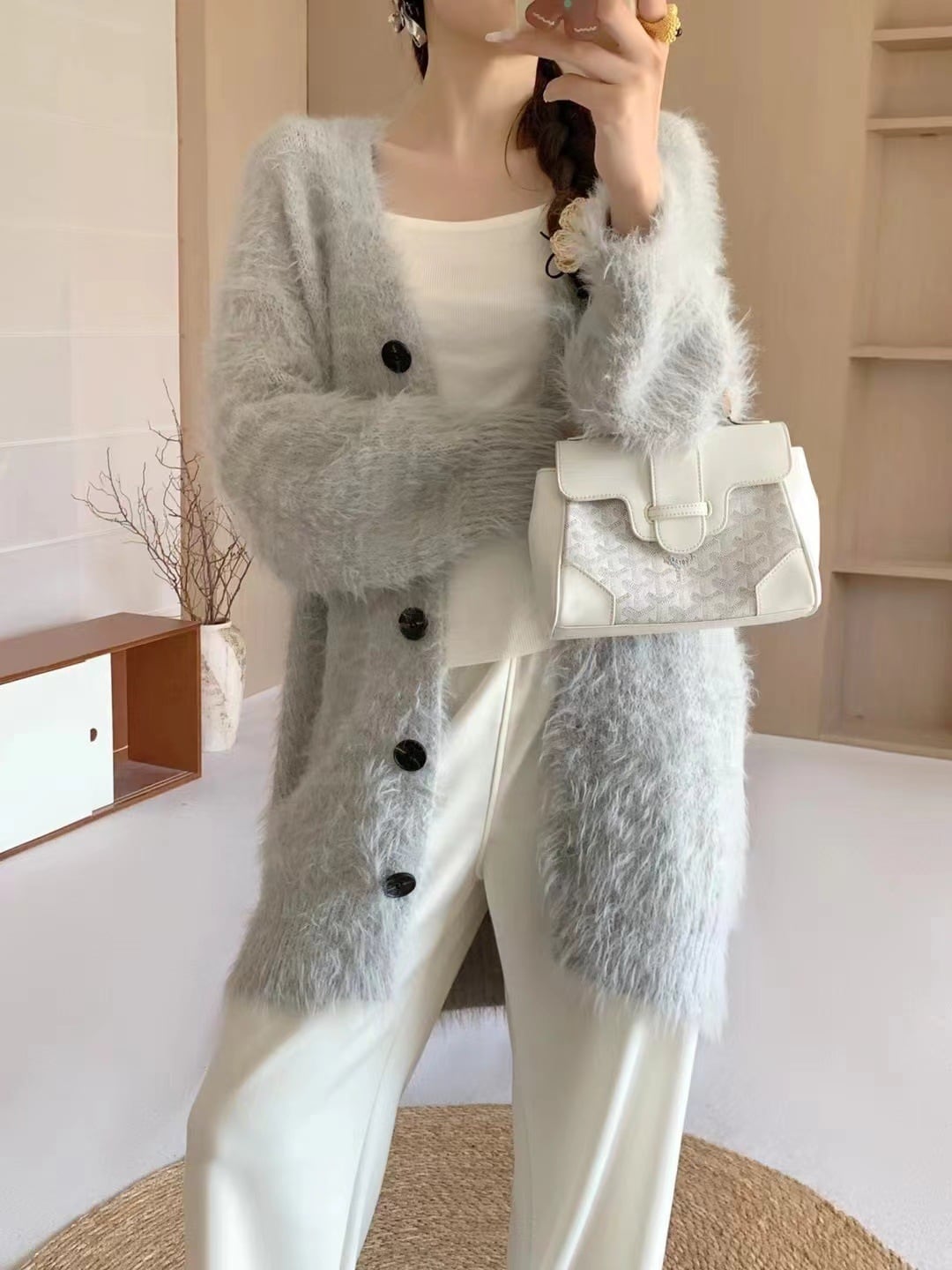 【outer】ニットカーデ　M27326
