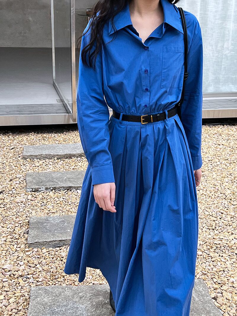 【dress】ポロネックシャツワンピースワンピース　N2966