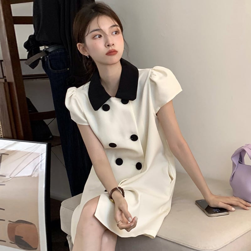 【dress】パフスリーブワンピース G20505
