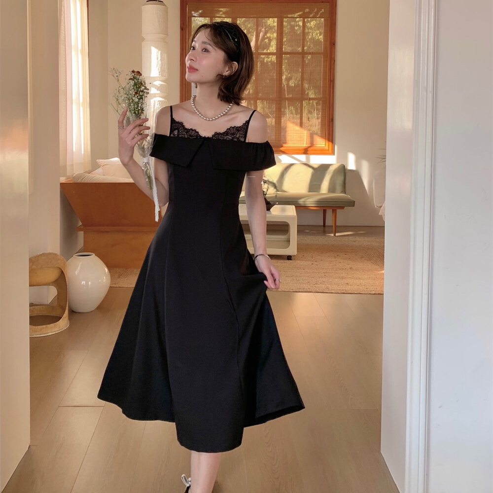 【dress】レースドッキングキャミワンピース  N3568