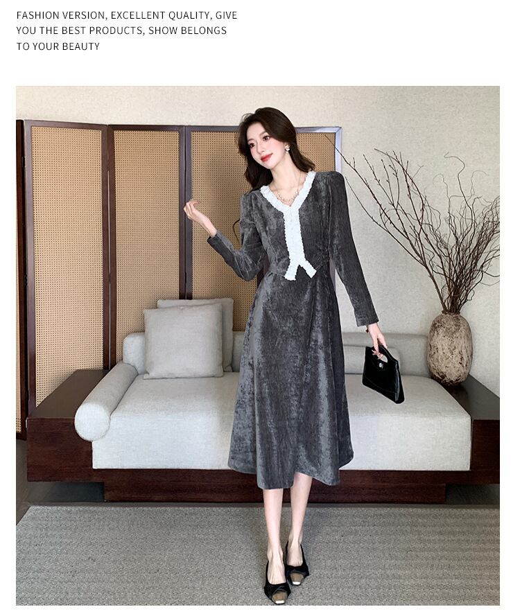 【dress】立体フラワーデートワンピース　M28255