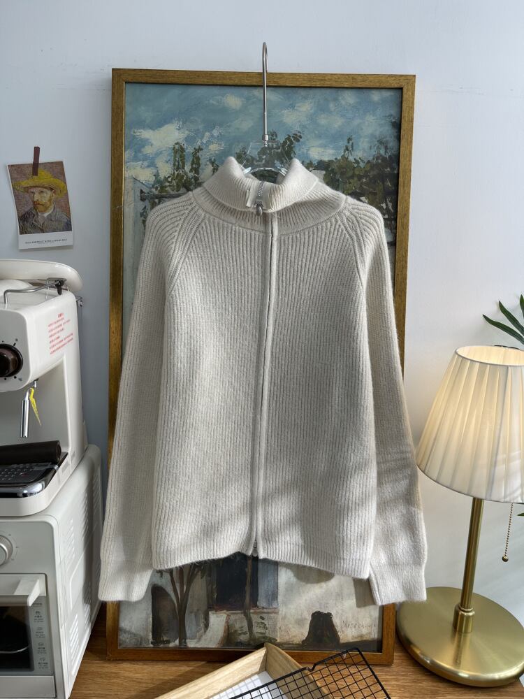 【outer】ファスナーニットカーデ　M28400