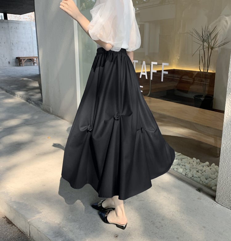 【bottoms】不規則ギャザースカートG20980