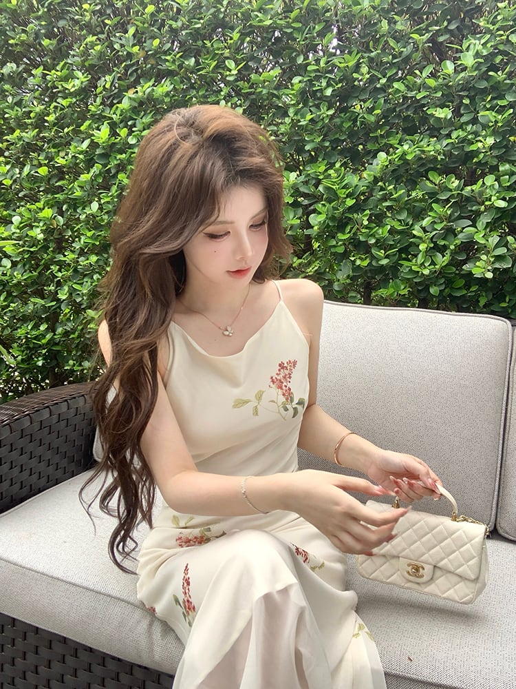 【dress】プリントキャミワンピース　M24698