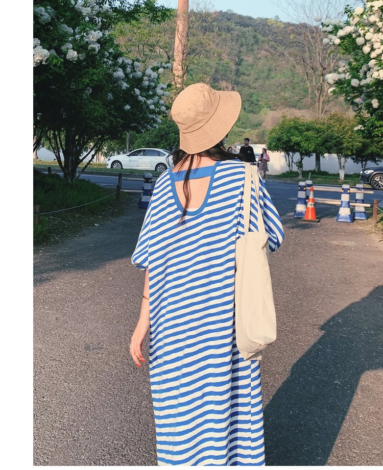 【dress】ボーダー柄ワンピース　M23930