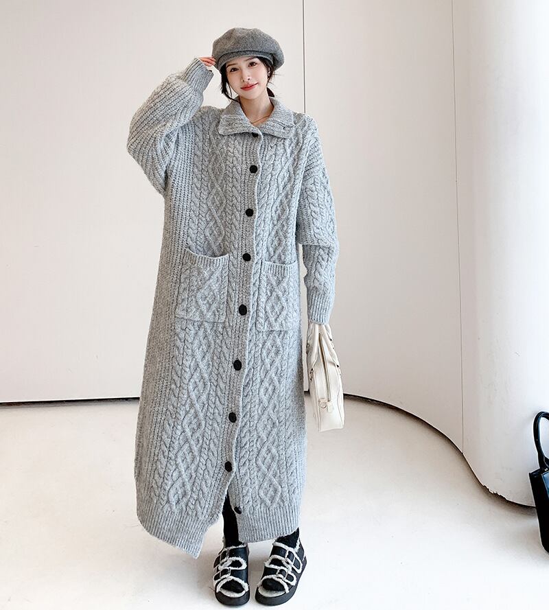 【dress】ロングニットワンピース　N2187