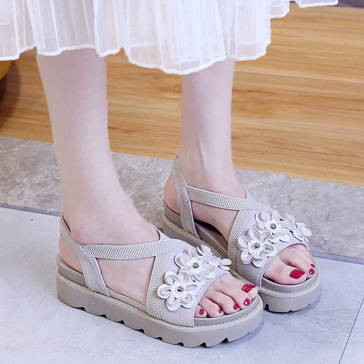 【shoes】立体フラワーサンダル　M24651