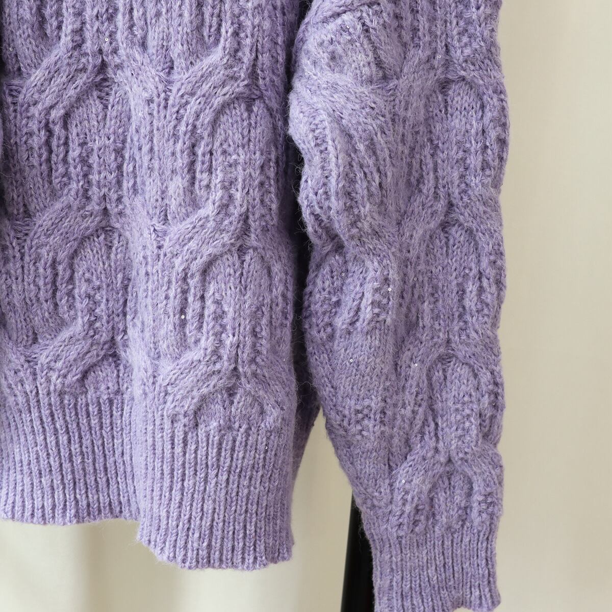 【tops】クルーネックニットセーター　M18794