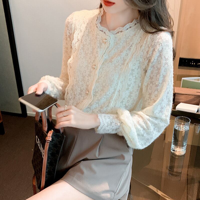 【tops】レースシャツトップス　M28508