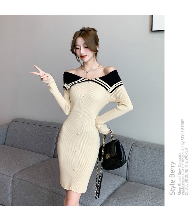【dress】ニットワンピース　M18770