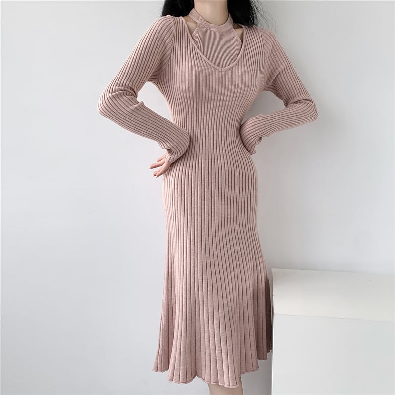 【dress】ニットワンピース　M18843