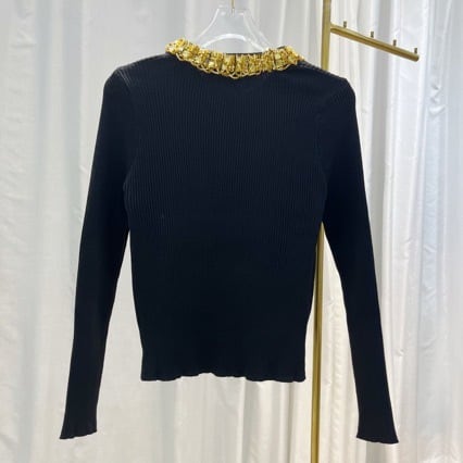 【outer】ビジューニットカーデ　M26159