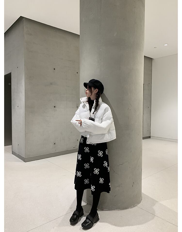 【bottoms】秋!柔らかくて優しいレトロAラインニットスカート G2635