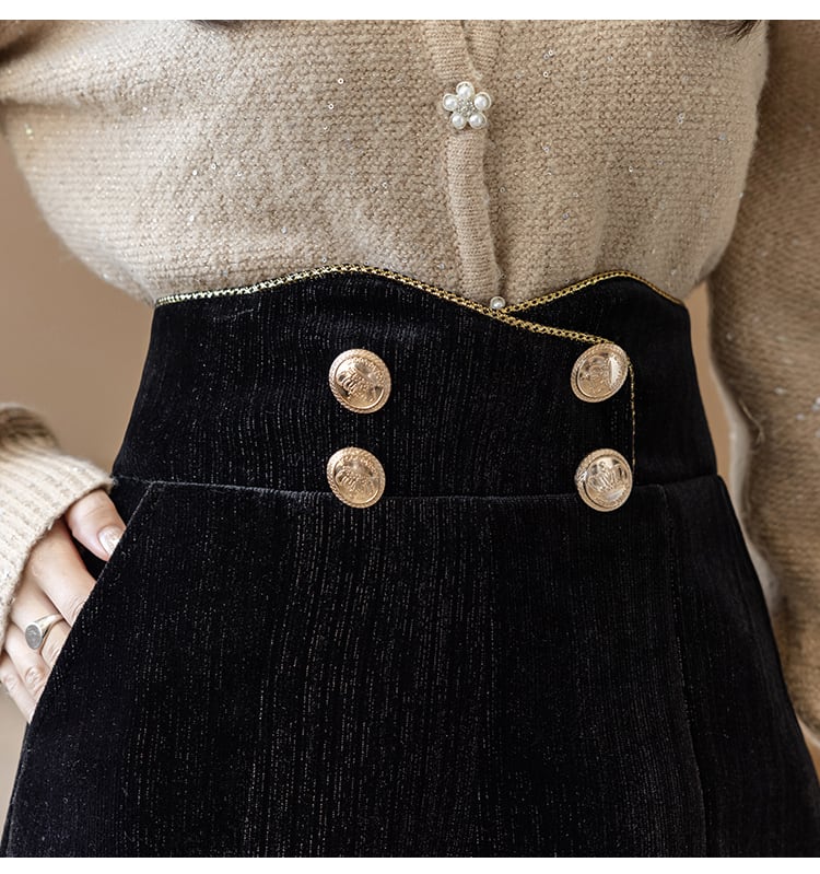 【bottoms】今季マストバイ!コールテン秋冬新作ハイウエスト合わせやすい着痩せショートパンツ G3663