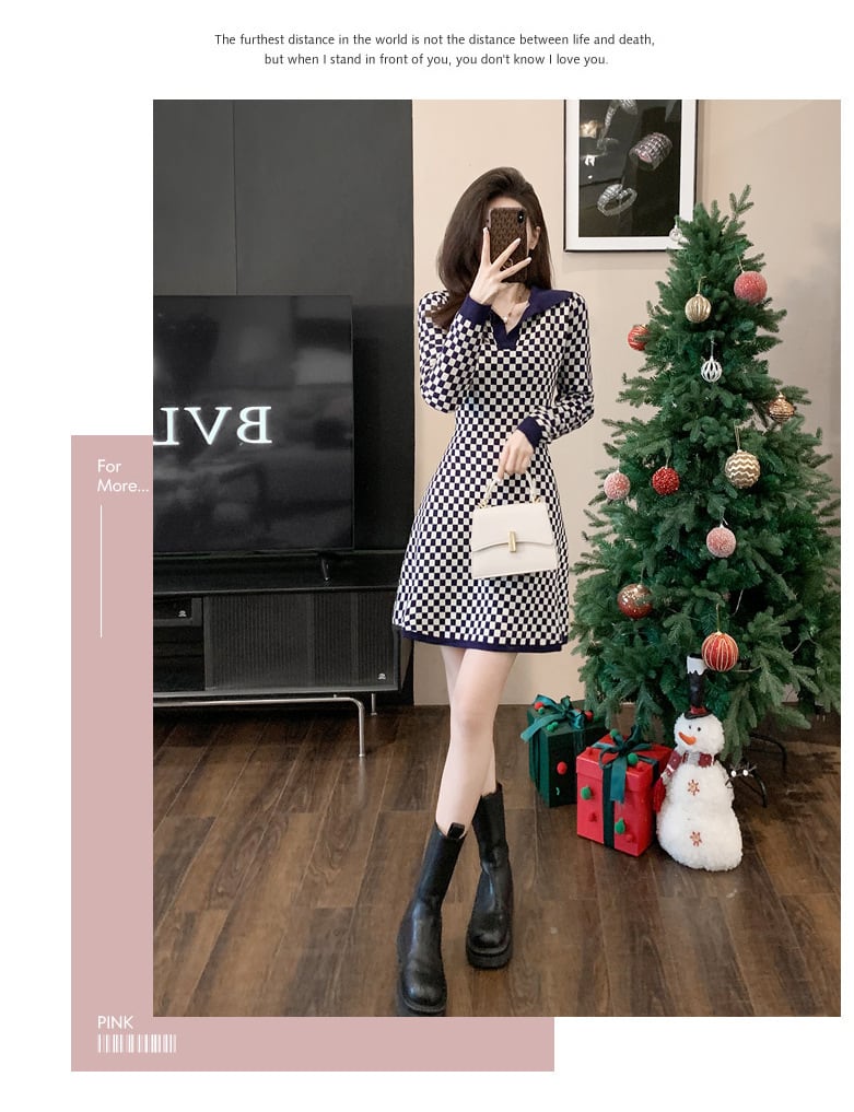 【dress】ニットワンピース　M25466