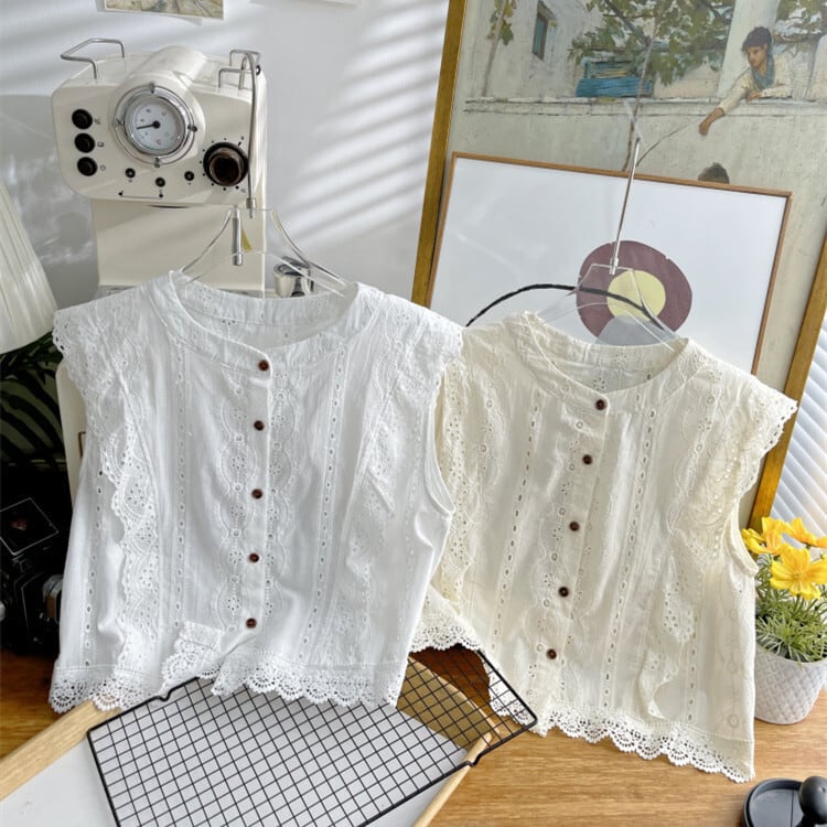 【tops】レースベスト　M24867