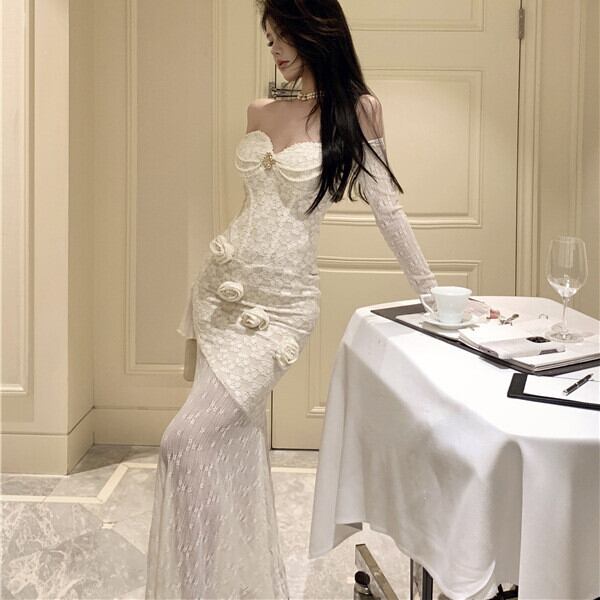 【dress】レースデートワンピース　M28188
