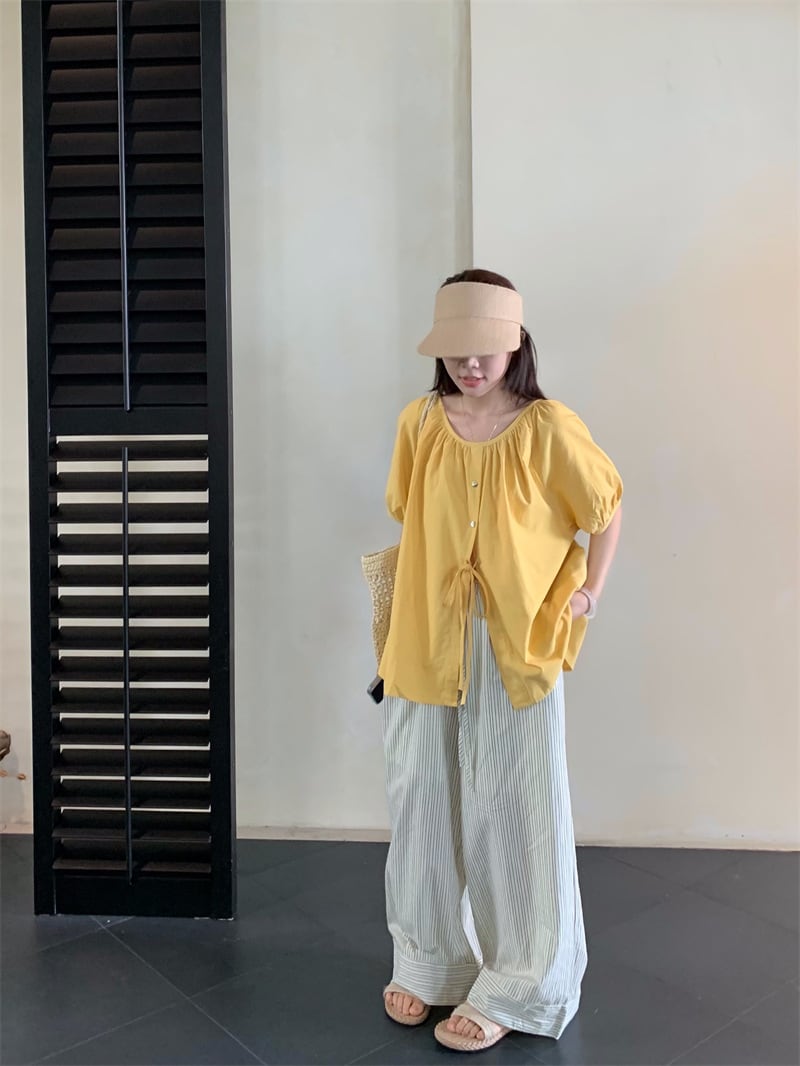 【tops】パフスリーブトップス　M24901