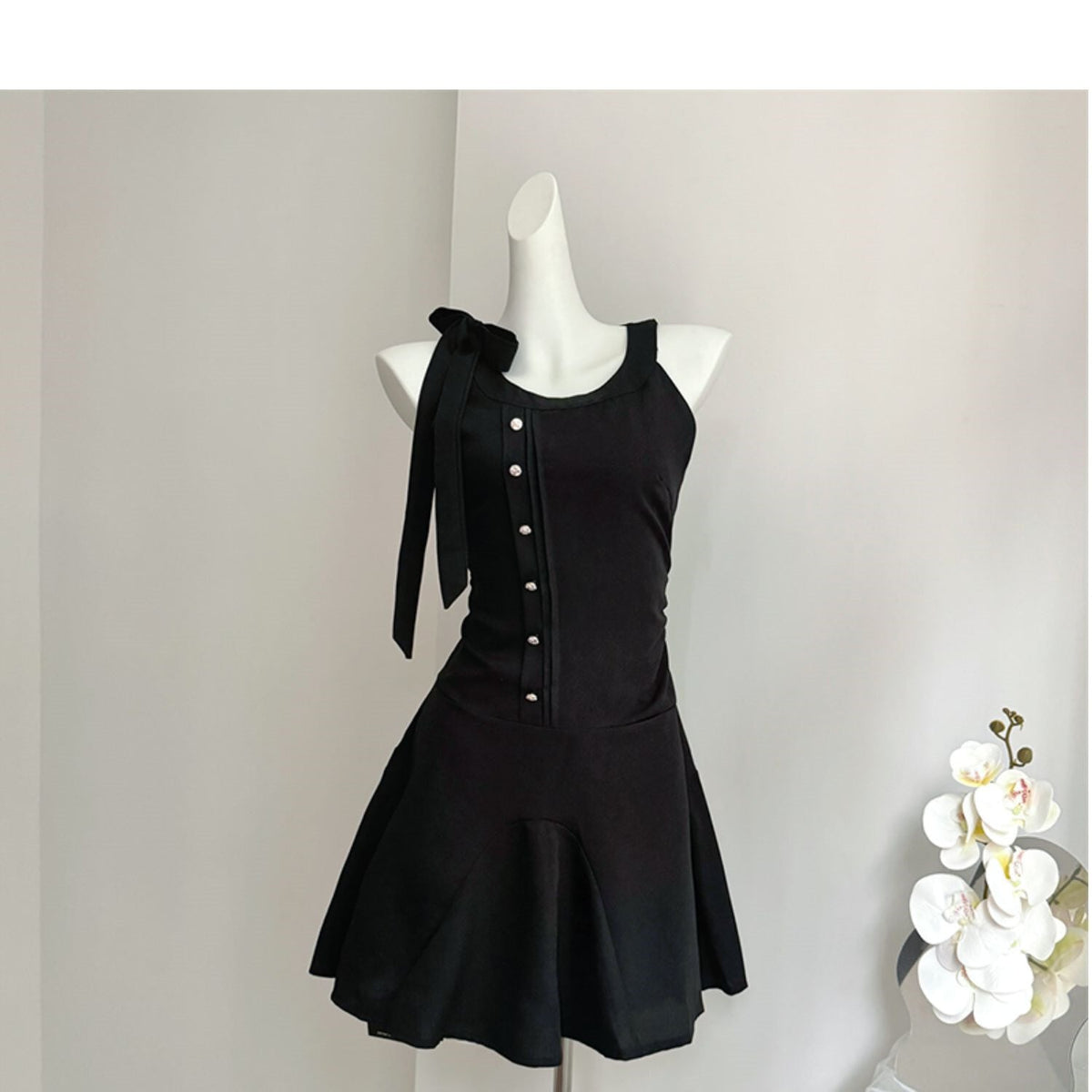 【dress】リボン付きキャミワンピース　M23969