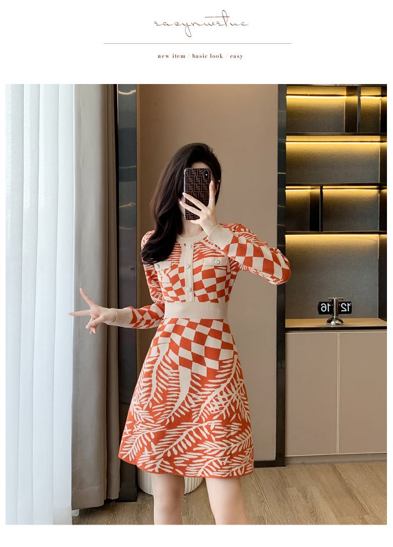 【dress】ニットワンピース　M25520