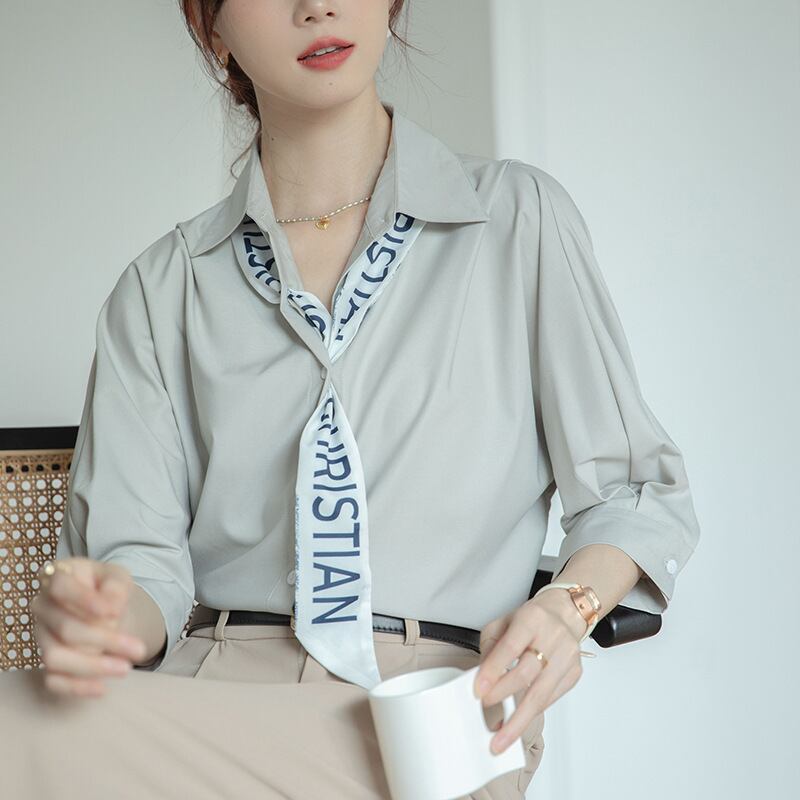 【tops】ファッションデザインブラウスG21074