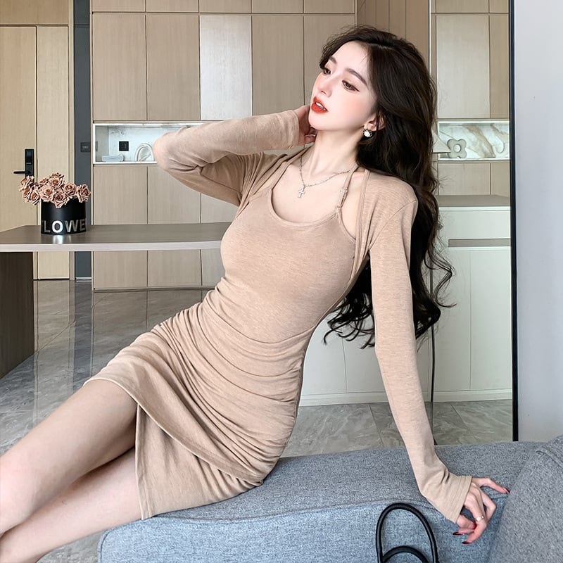 【dress】切り替えワンピース　M25335